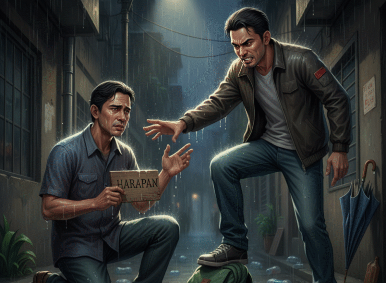 bantuan dibalas keangkuhan